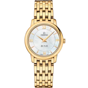 Omega De Ville Prestige 27.4 mm, yellow gold on yellow gold