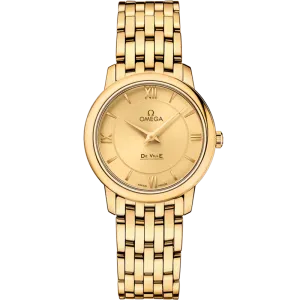 Omega De Ville Prestige 27.4 mm, yellow gold on yellow gold