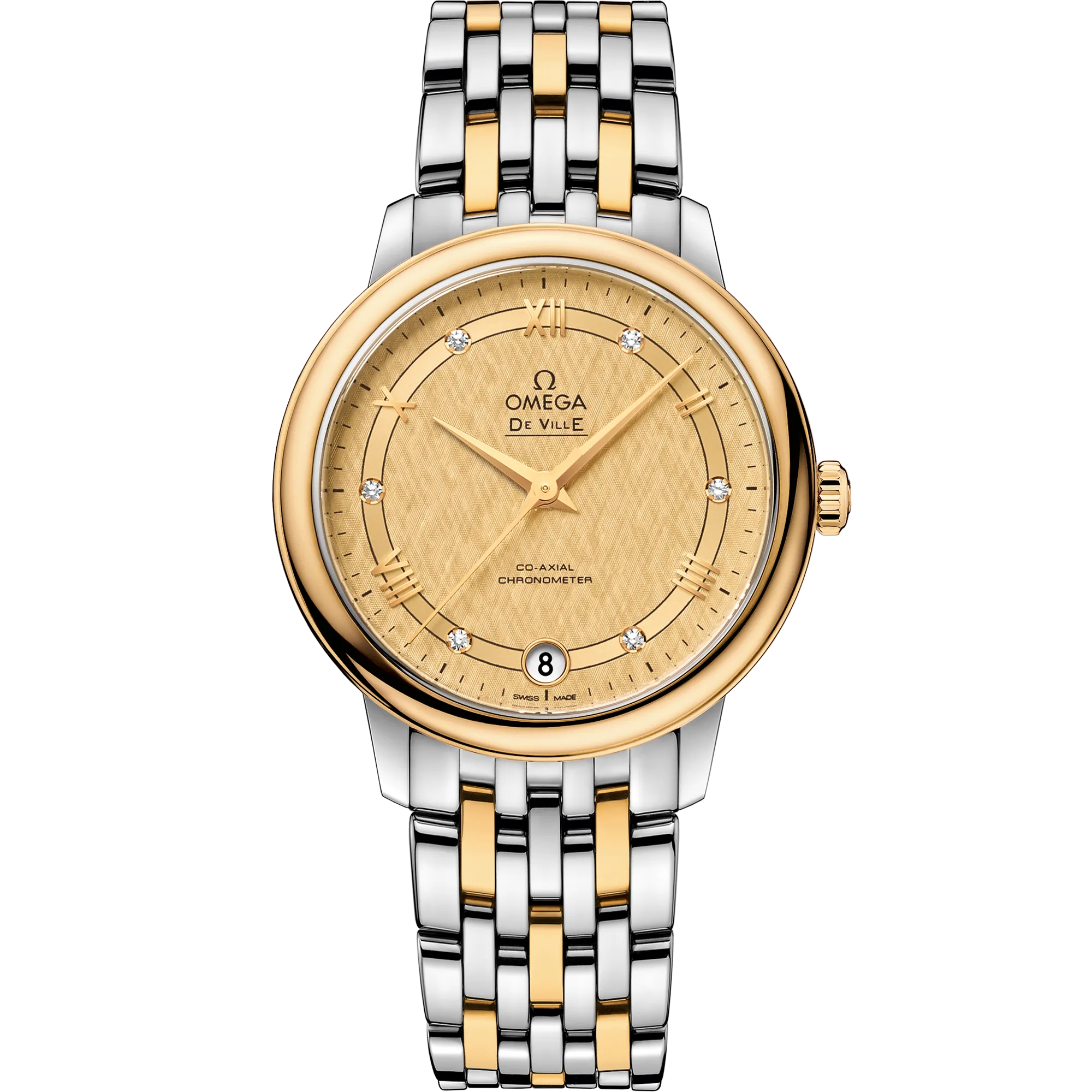 Omega De Ville Prestige 32.7 mm, steel - yellow gold on steel - yellow gold
