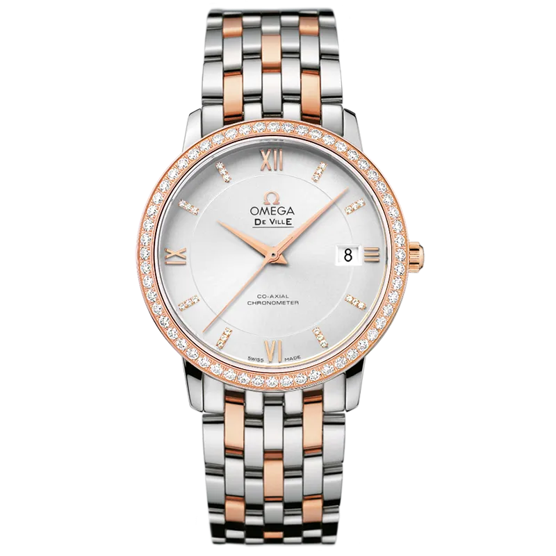 Omega De Ville Prestige 36.8 mm, steel - red gold on steel - red gold