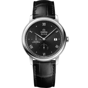 Omega De Ville Prestige 39.5 mm, steel on leather strap