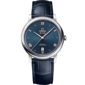 Omega De Ville Prestige 39.5 mm, steel on leather strap