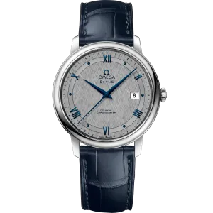 Omega De Ville Prestige 39.5 mm, steel on leather strap