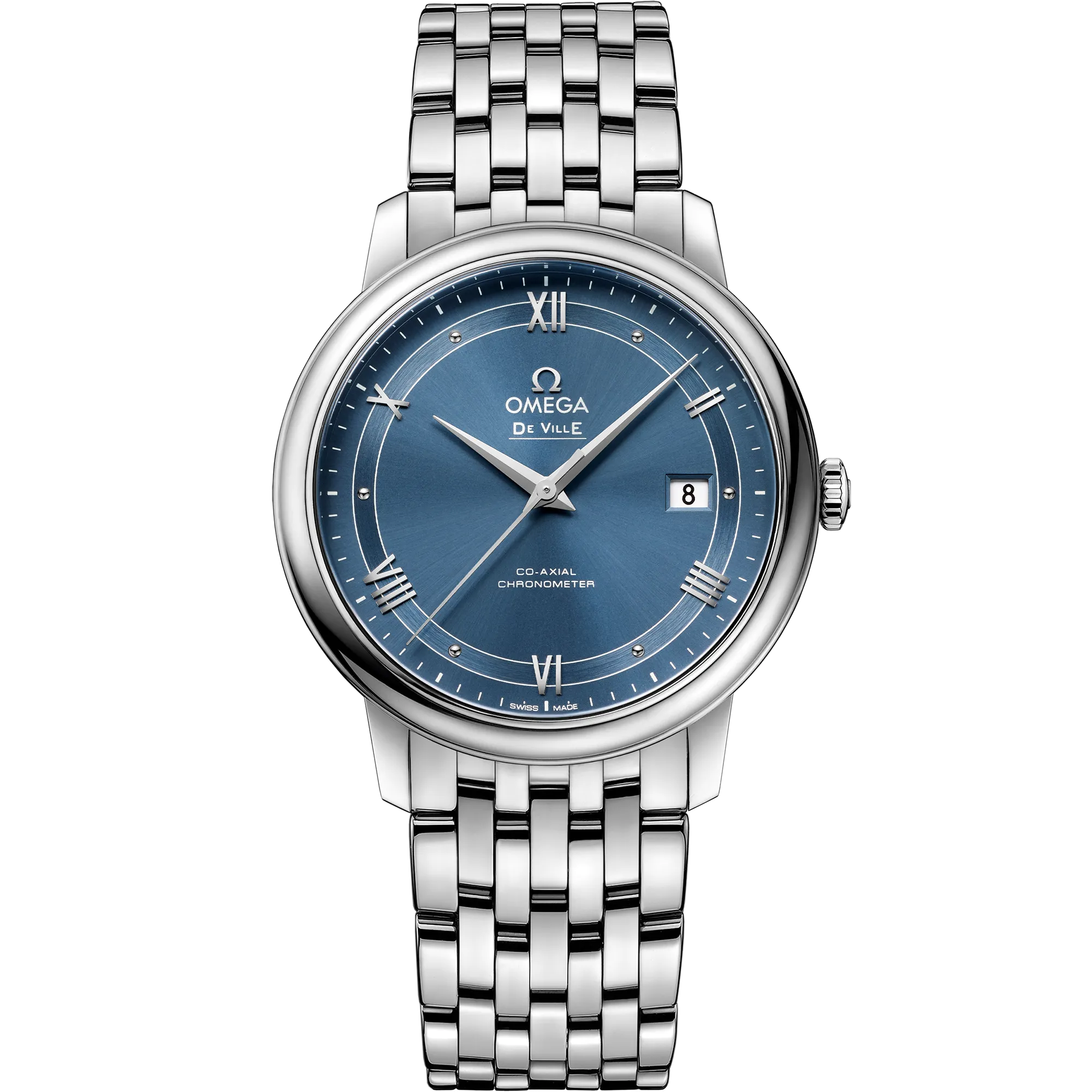 Omega De Ville Prestige 39.5 mm, steel on steel