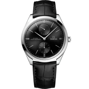 Omega De Ville Trésor 40 mm, steel on leather strap