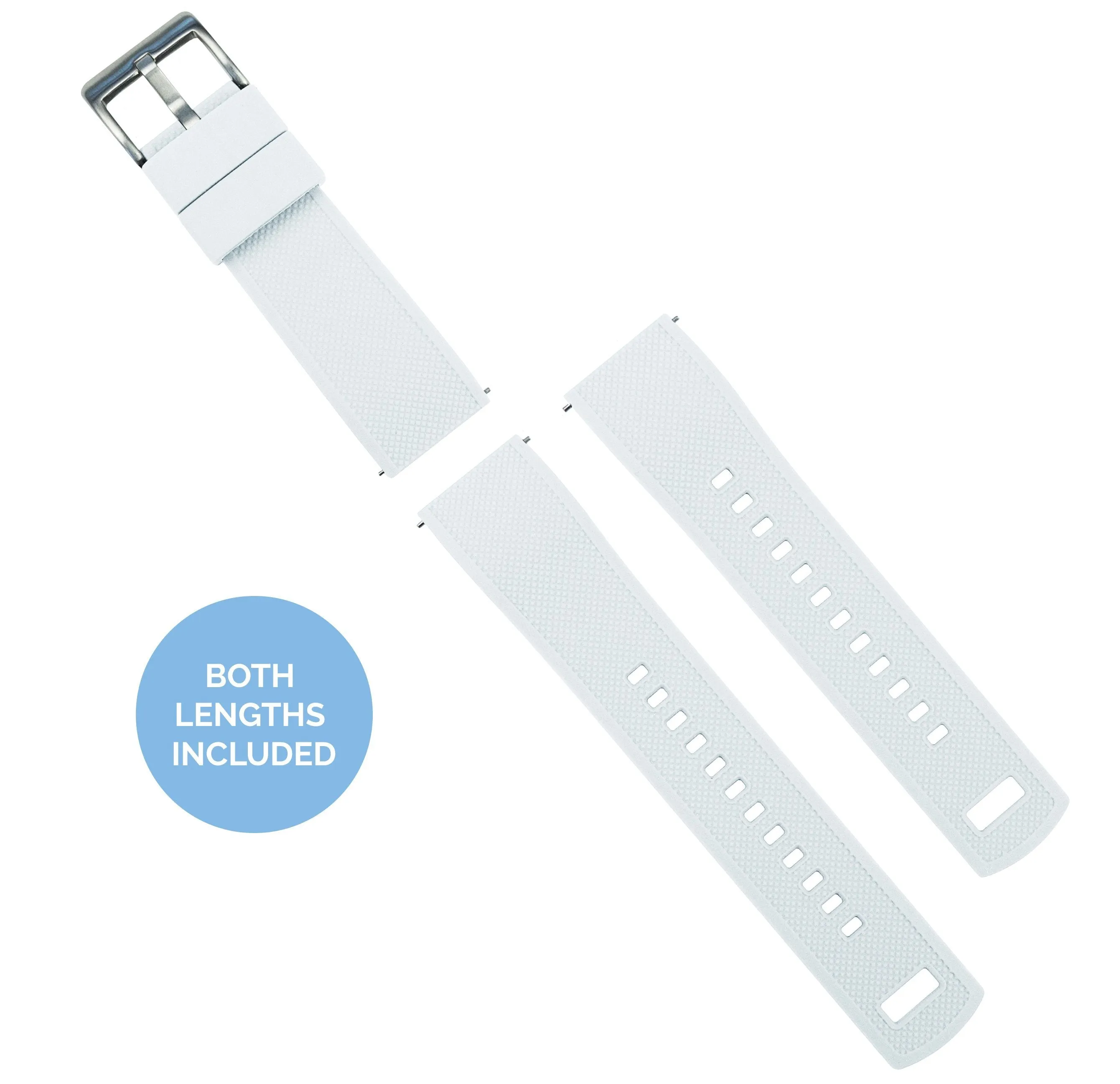 Omega Moonswatch Elite Silicone White Top Black Bottom Watch Band