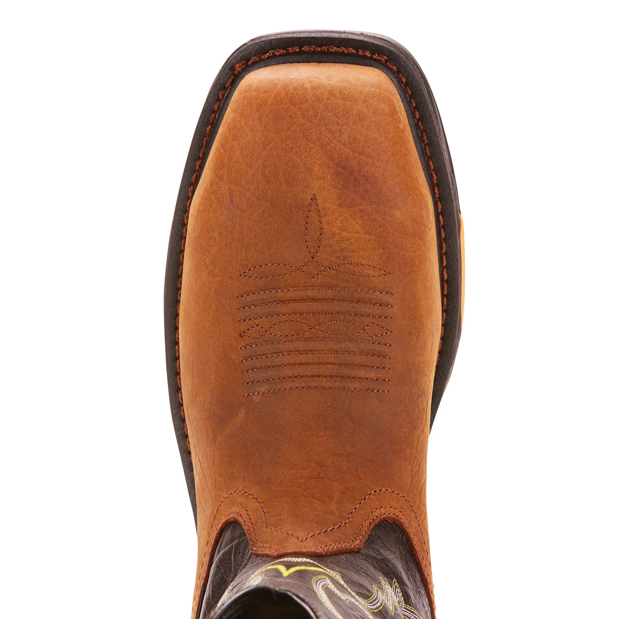 On Sale Ariat Tumbled Bark WorkHog XT Waterproof Broad Square Carbon Toe Work Boots for Men