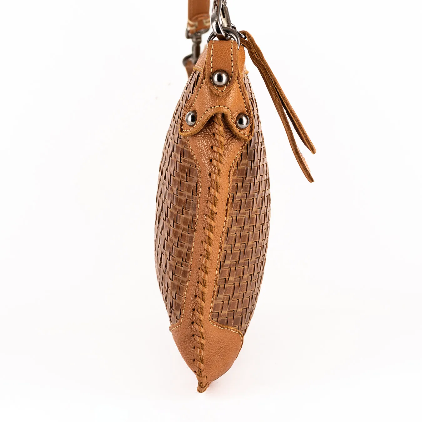 Onalo : Ladies Leather Crossbody Handbag in Cognac Seneca and Oak Cayak