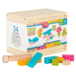 Once-Kids Eco-bricks Colour (54 Pieces) - FINAL SALE