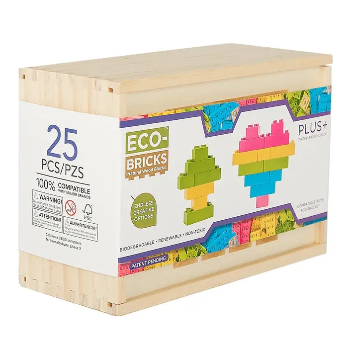 Once-Kids Eco-bricks Plus  Colour (25 Pieces) - FINAL SALE