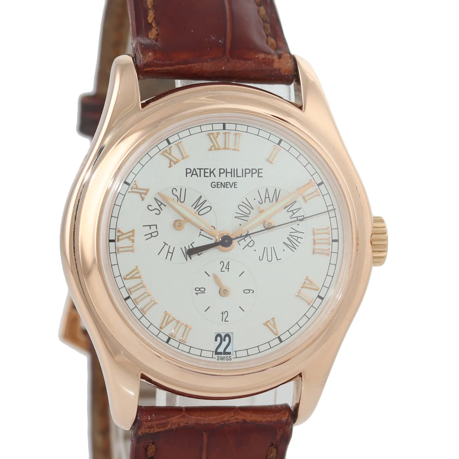 PAPERS Patek Philippe Annual Calendar 18k Yellow Gold 37mm 5035r Watch Box