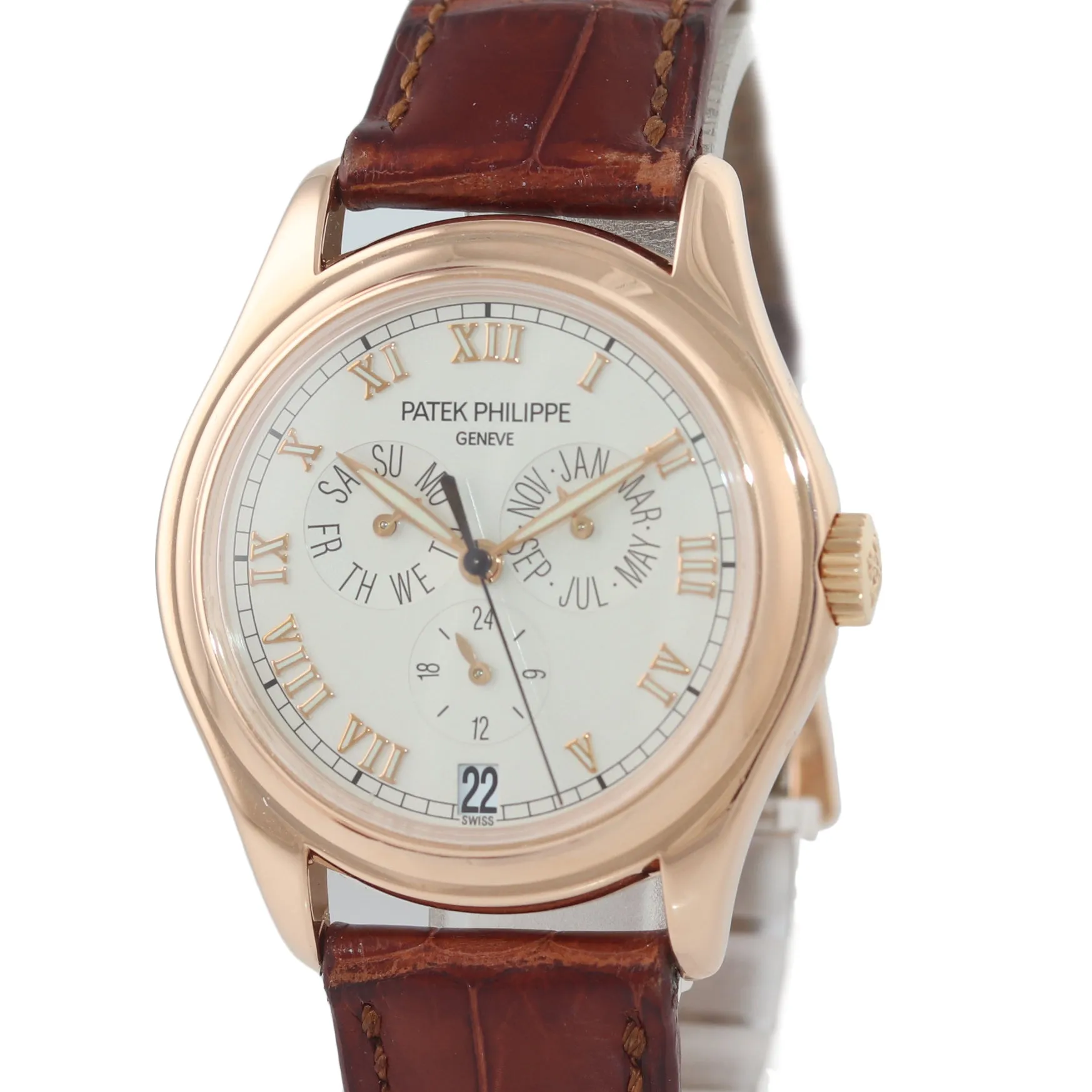 PAPERS Patek Philippe Annual Calendar 18k Yellow Gold 37mm 5035r Watch Box