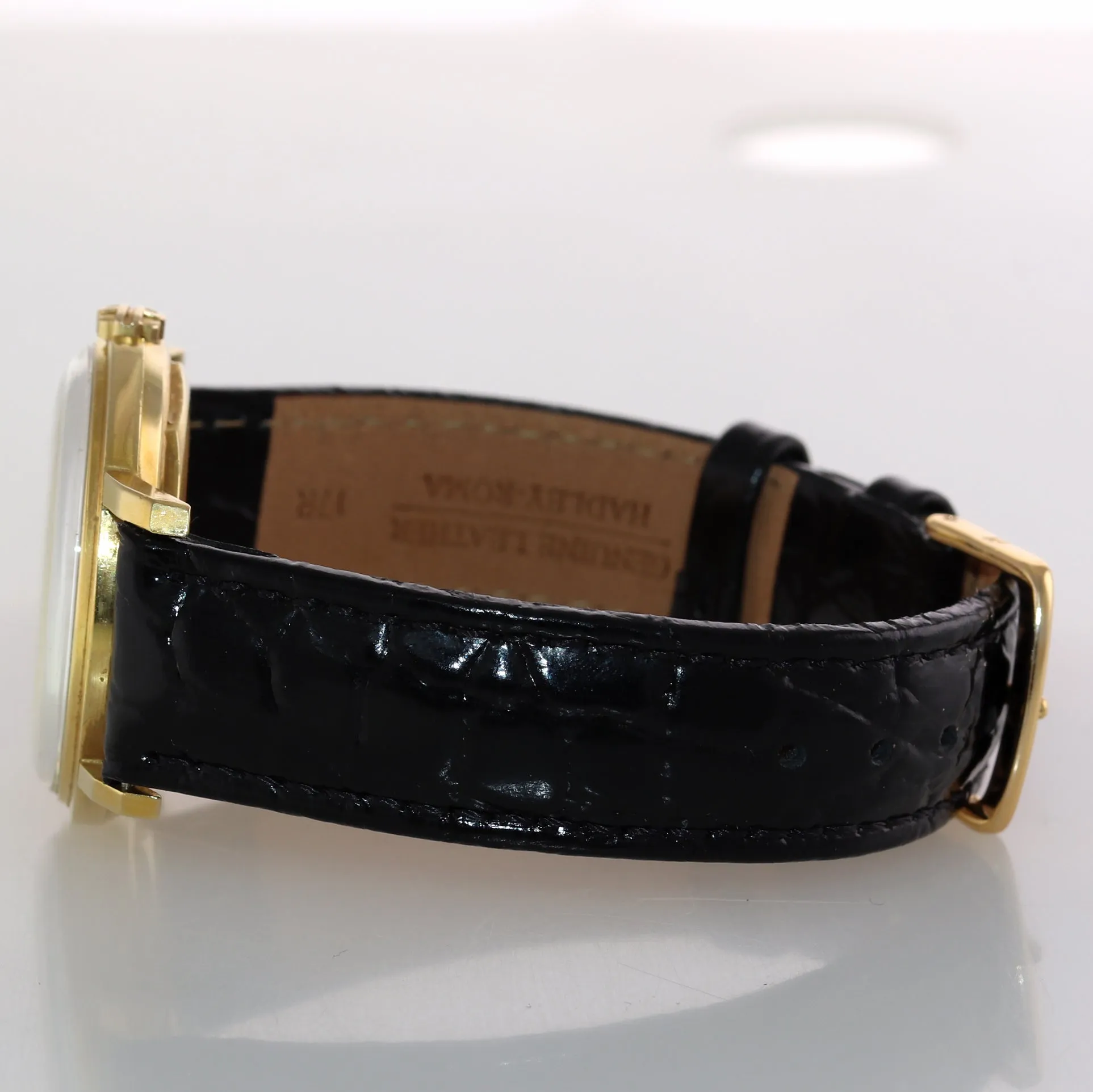 Patek Philippe Calatrava 18k Yellow Gold Silver Date 35mm Automatic 3445 Watch