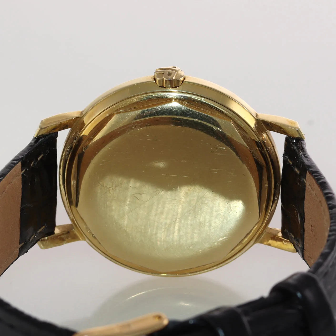 Patek Philippe Calatrava 18k Yellow Gold Silver Date 35mm Automatic 3445 Watch