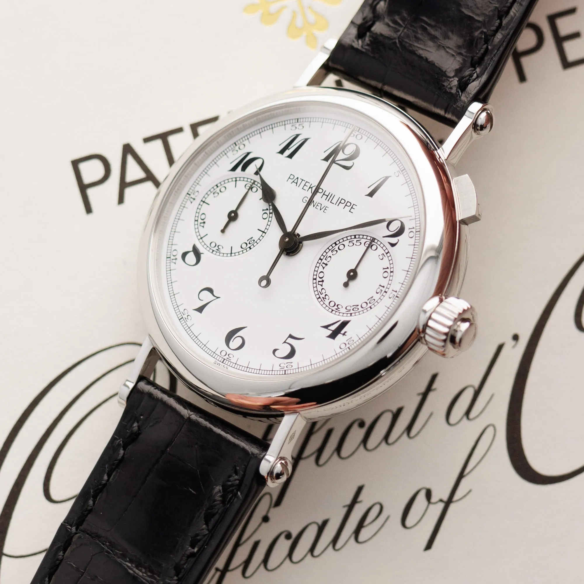 Patek Philippe Platinum Split Seconds Monopusher Chronograph 5959