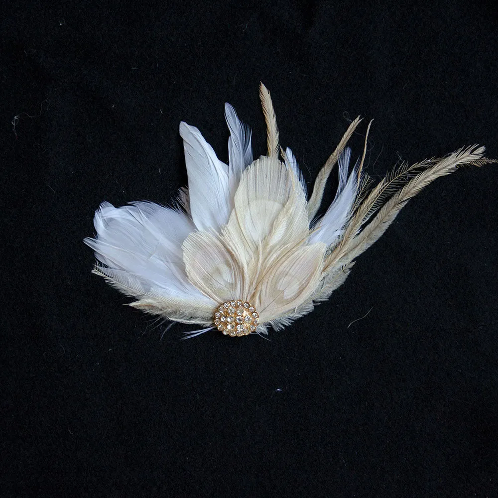 Peakcock Feather Fascinator Wedding Headpiece, Hair Accessories, Bridal, Bridesmaids