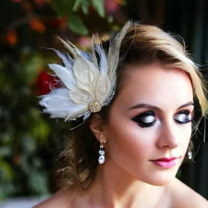 Peakcock Feather Fascinator Wedding Headpiece, Hair Accessories, Bridal, Bridesmaids