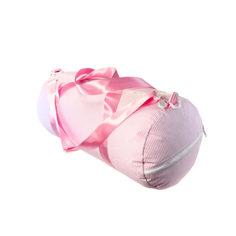 Personalized Glossed Stripe Pink Weekender