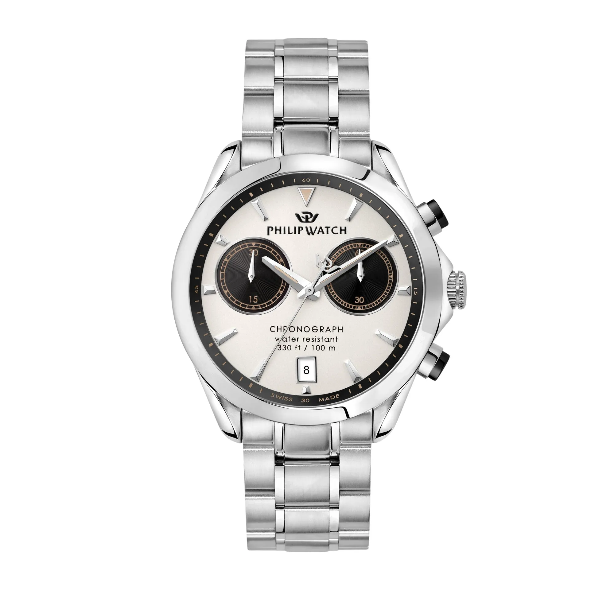 Philip Watch BLAZE RACING 41MM CHR WHITE DIAL BR SS