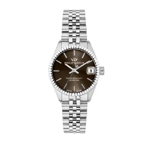 Philip Watch CARIBE 31mm 3H BROWN DIAL BR SS