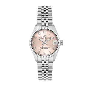 Philip Watch CARIBE 31mm 3H PINK DIAL BR SS