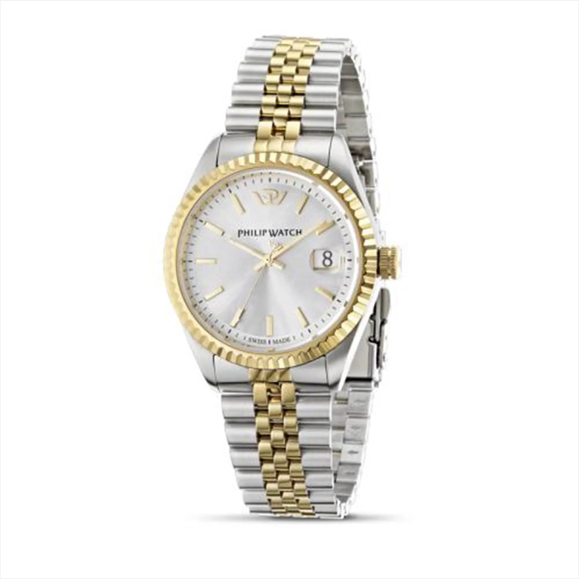 Philip Watch CARIBE 39mm 3H WHITE SILVER DIAL BRAC
