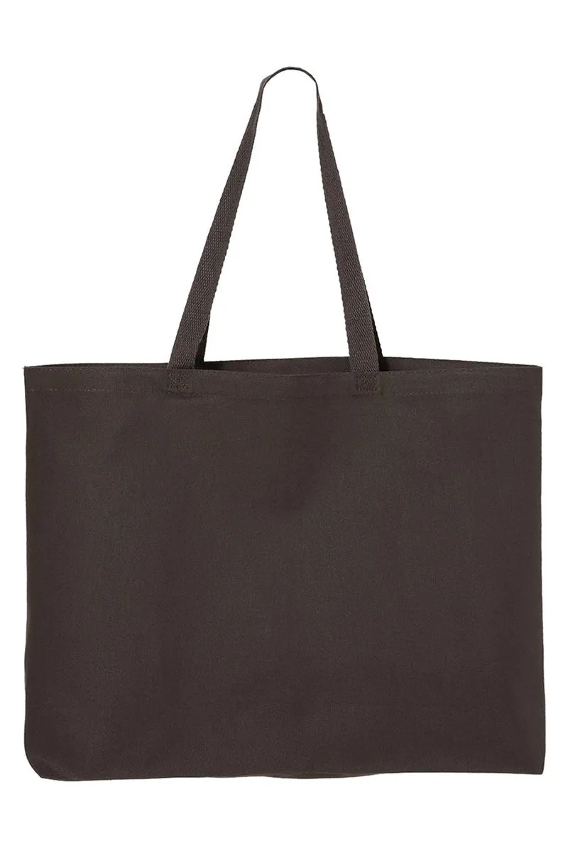 Pink Bow Love Like Jesus Canvas Jumbo Tote