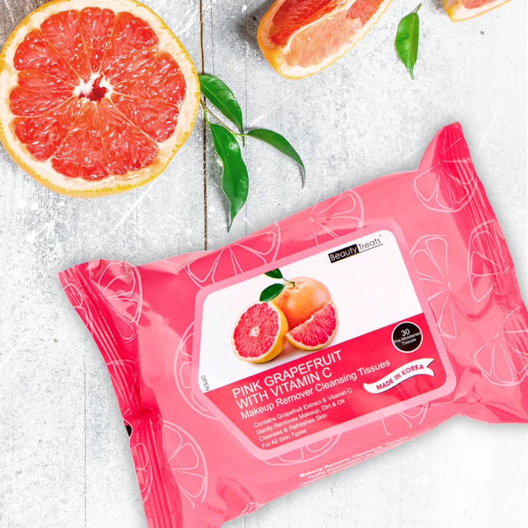 Pink Grapefruit Makeup Remover Tissues