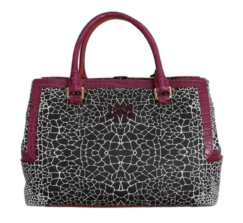 Pink Hand Shoulder PVC Satchel Bag
