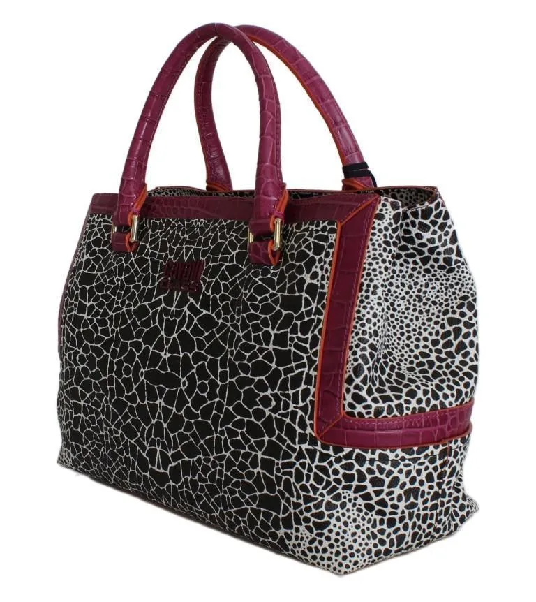 Pink Hand Shoulder PVC Satchel Bag