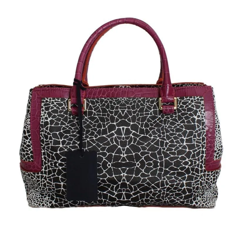 Pink Hand Shoulder PVC Satchel Bag