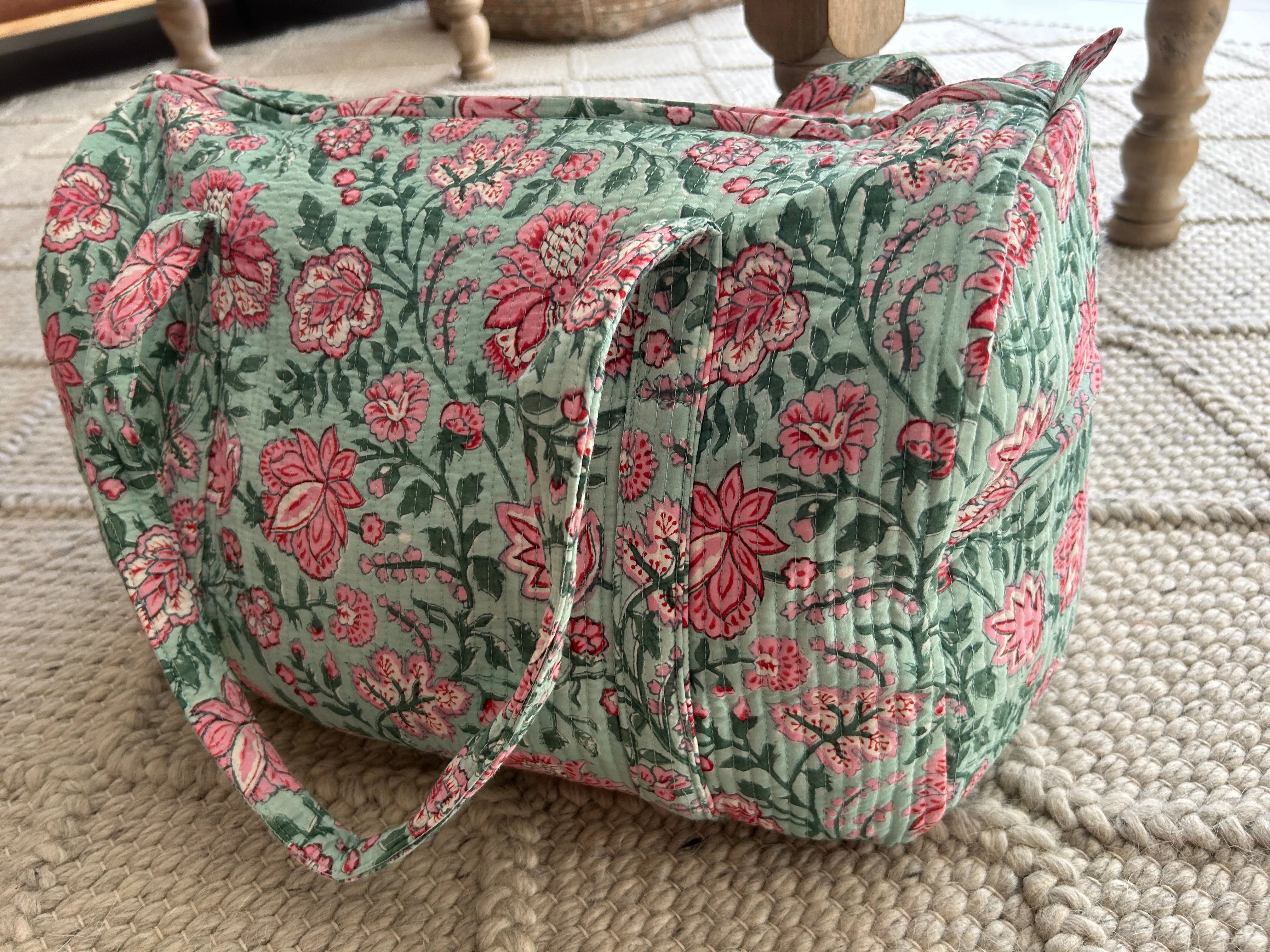 Pink Lotus Weekender ~ Duffel Bag