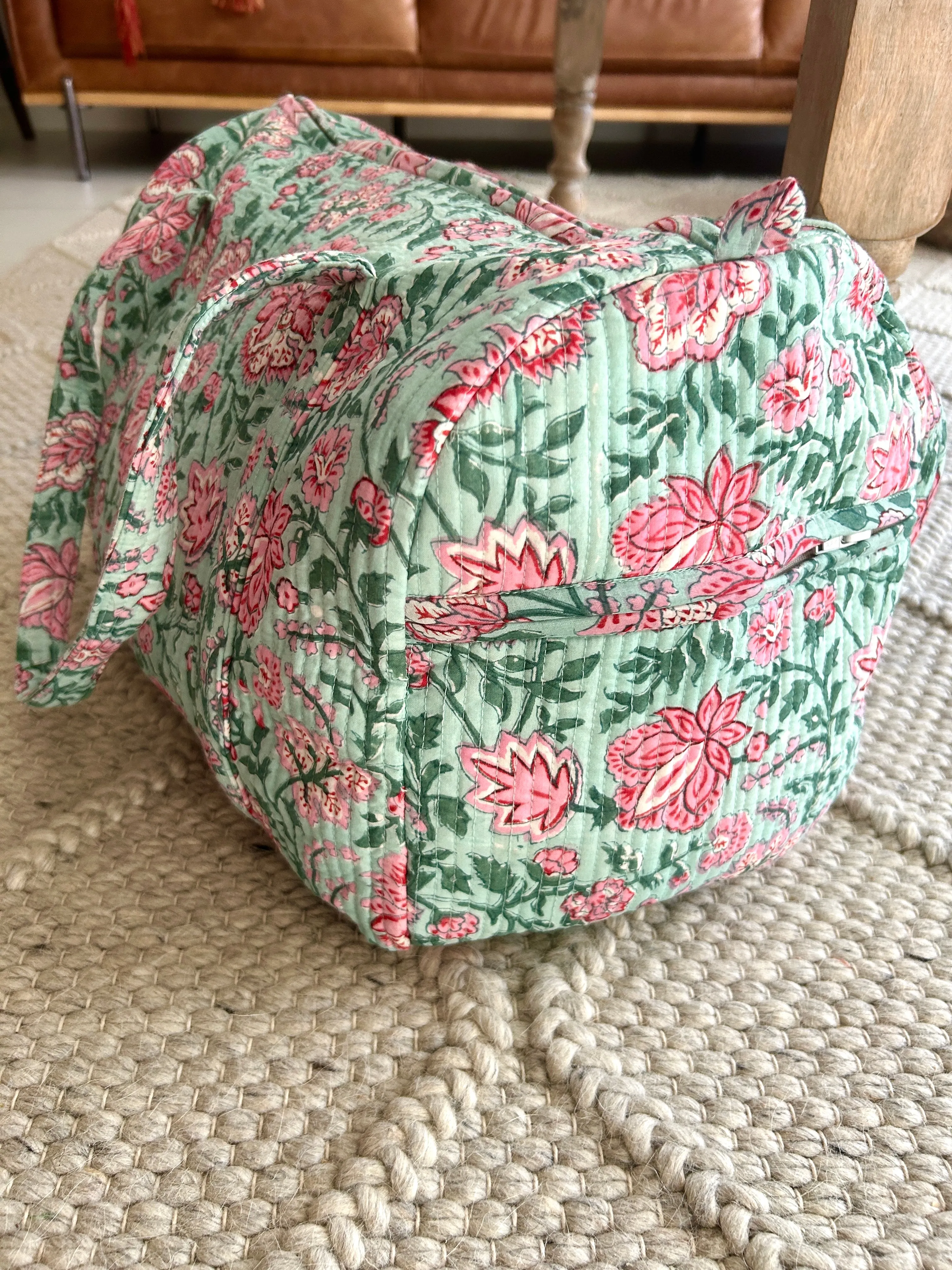 Pink Lotus Weekender ~ Duffel Bag