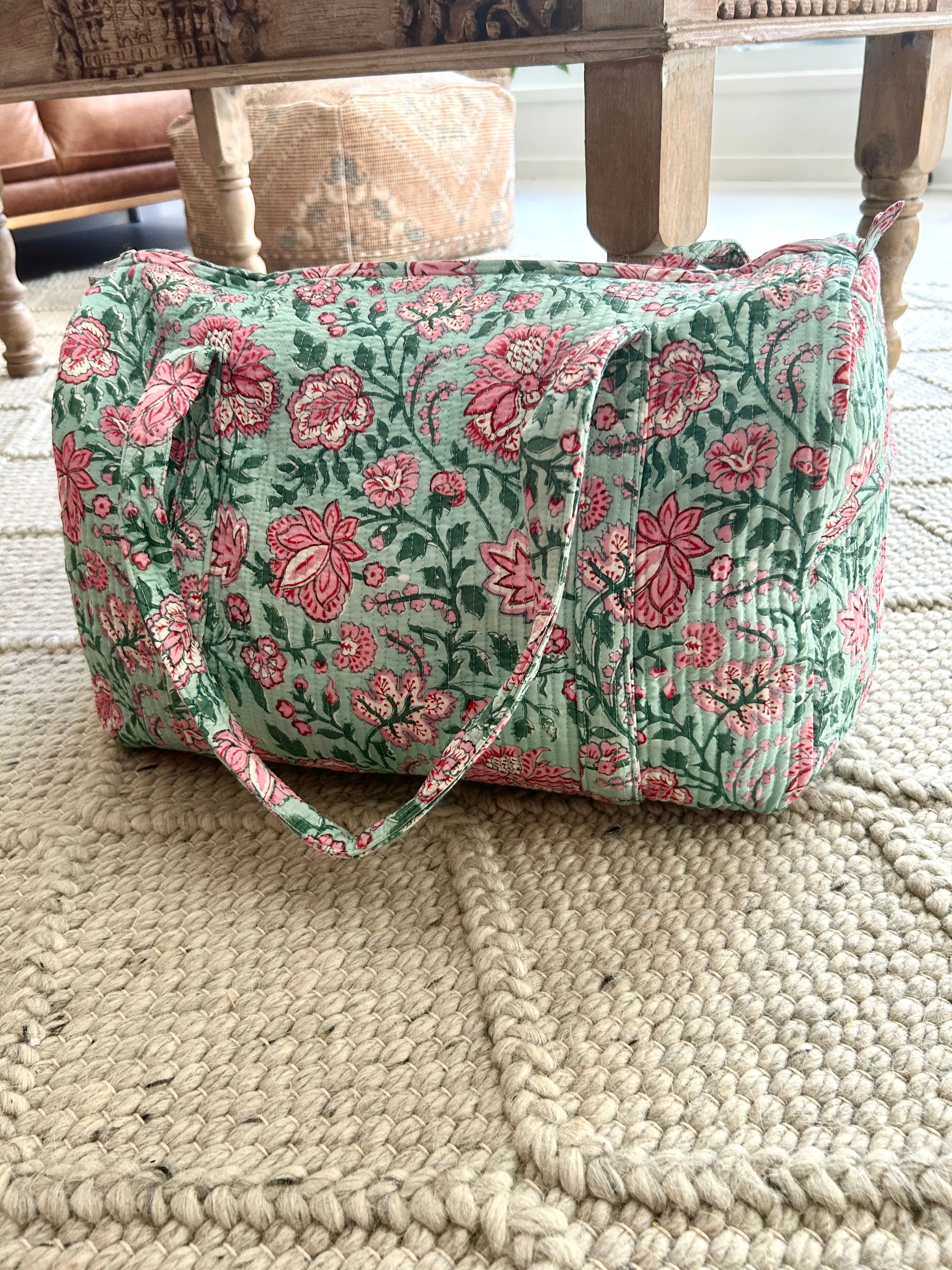 Pink Lotus Weekender ~ Duffel Bag