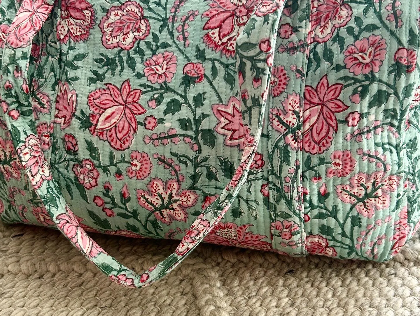 Pink Lotus Weekender ~ Duffel Bag