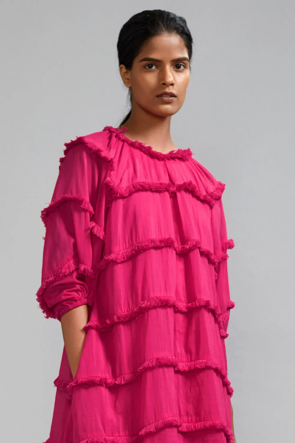 Pink Mul Mini Dress
