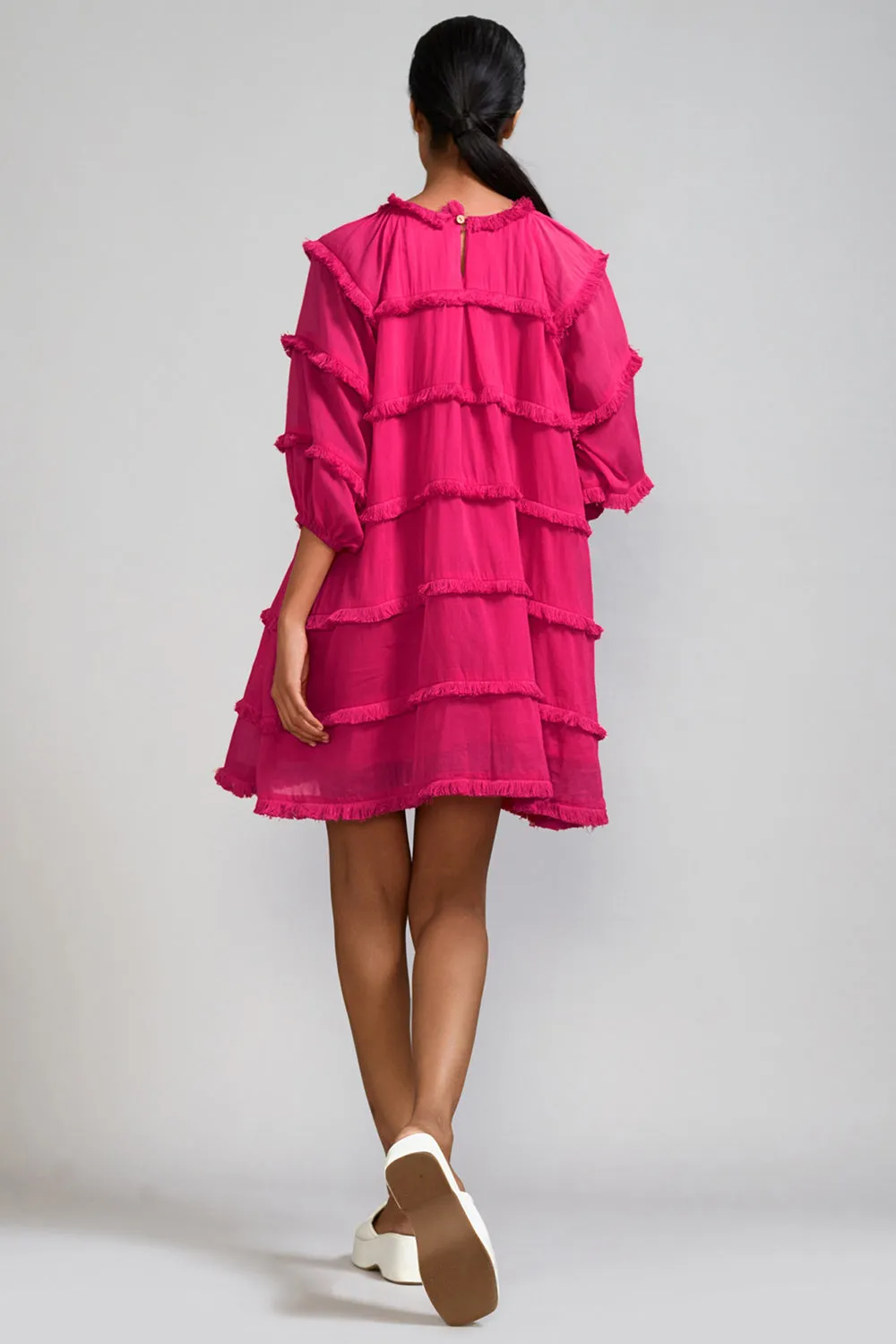 Pink Mul Mini Dress