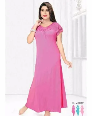 Pink Nighty - FL-0037 - Flourish Nightwear