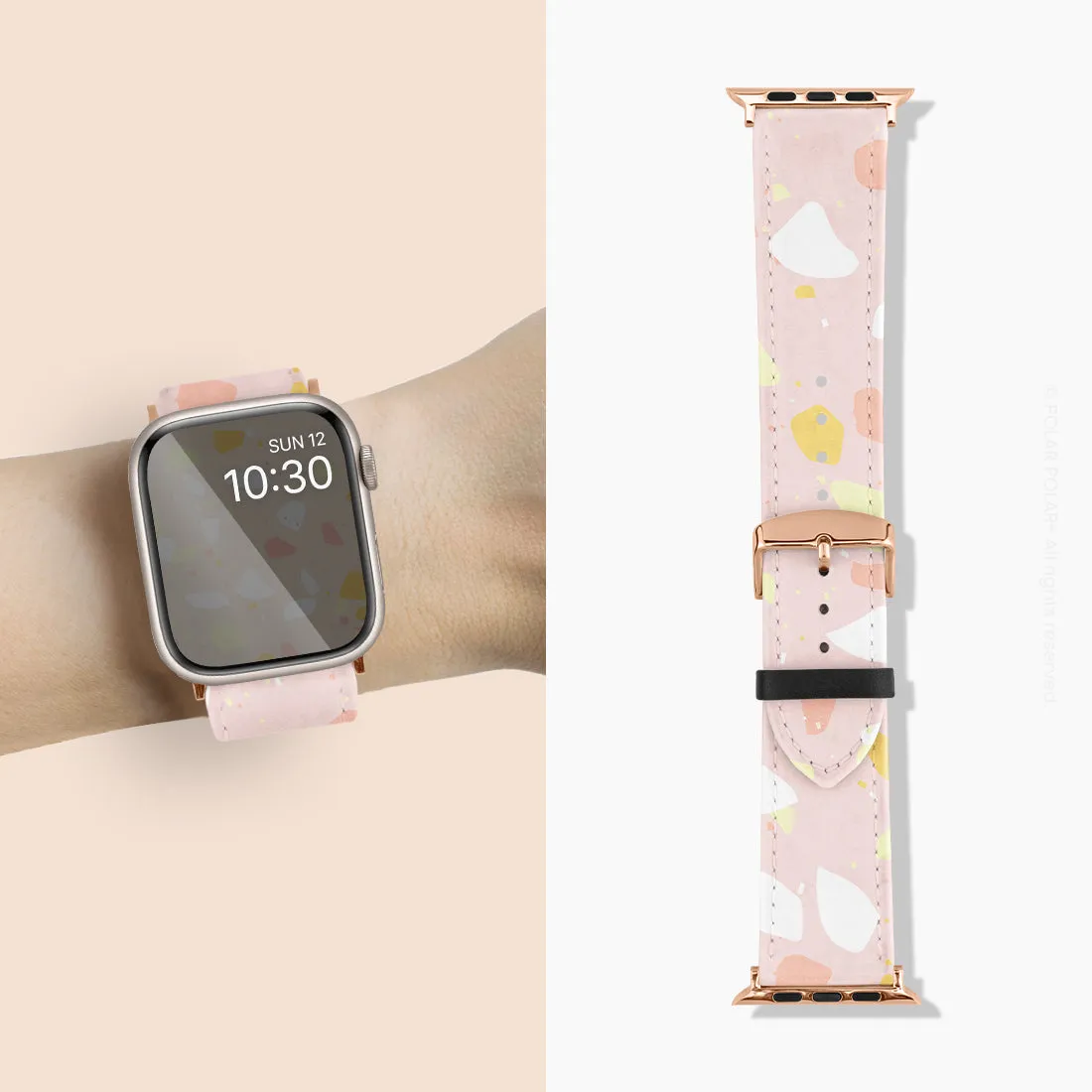 Pink Peony Terrazzo - Apple Watch Band