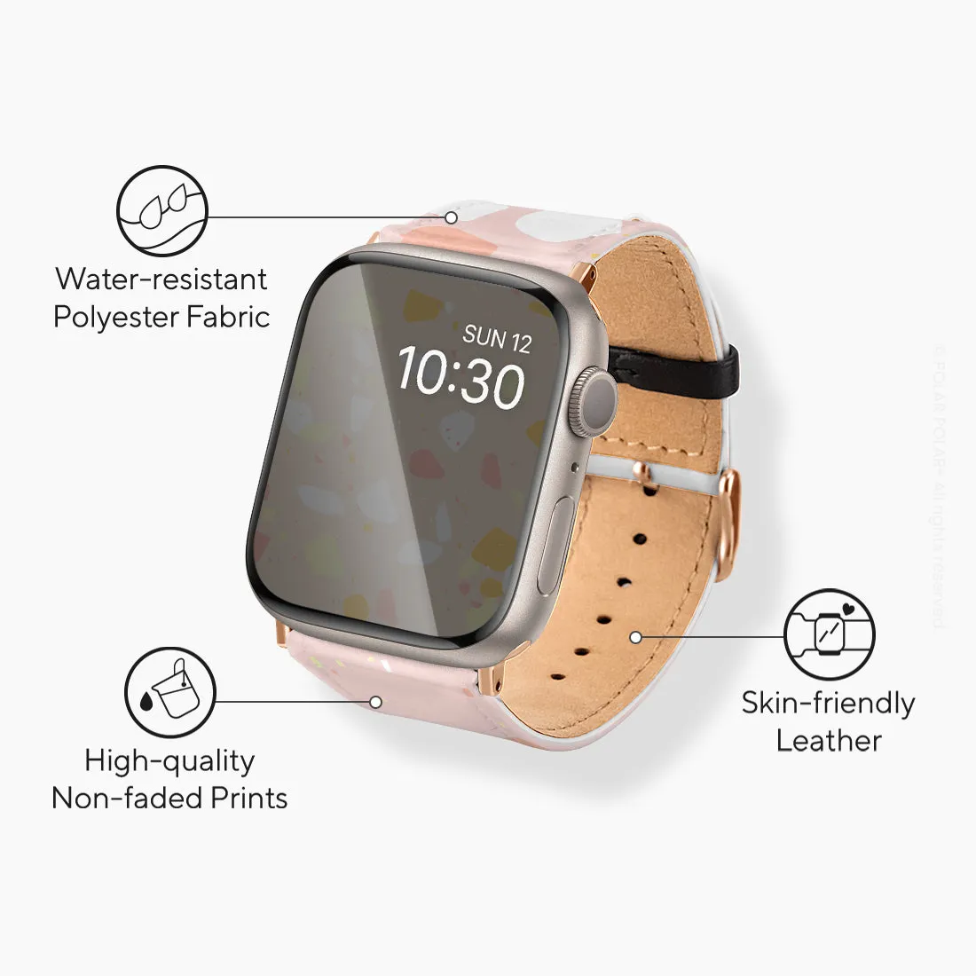 Pink Peony Terrazzo - Apple Watch Band