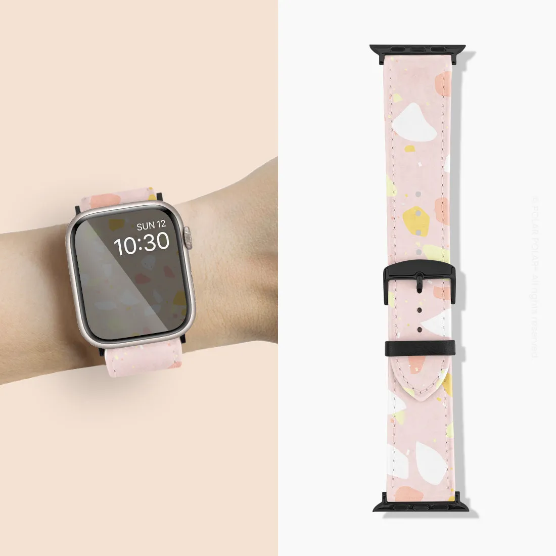 Pink Peony Terrazzo - Apple Watch Band