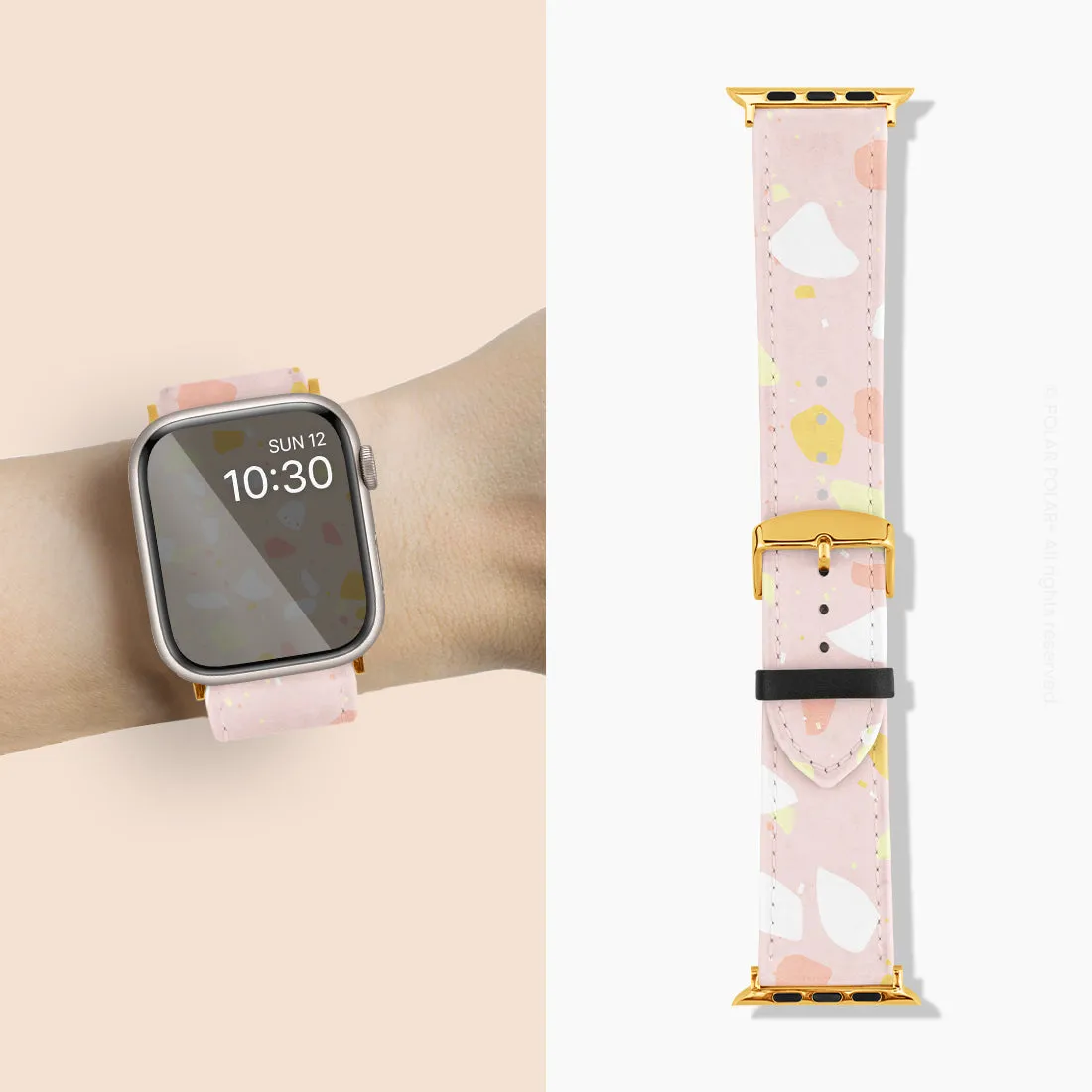 Pink Peony Terrazzo - Apple Watch Band