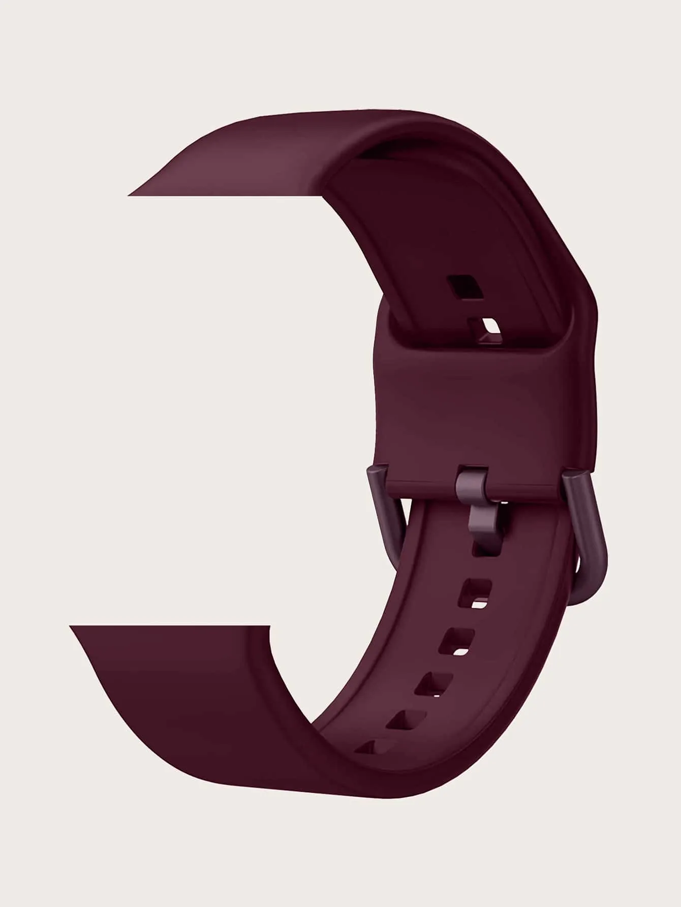 Plain Silicone Watchband - Burgundy