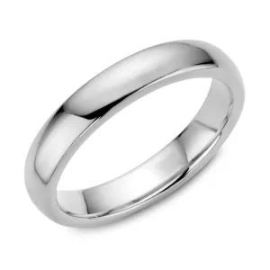 Platinum (4mm) High Polished Dome Band