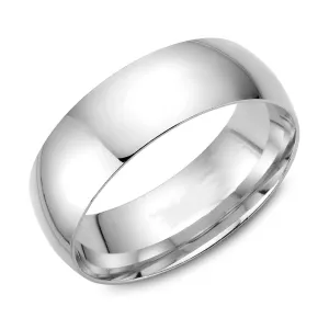 Platinum (7mm) High Polished Dome Band
