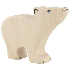 Polar bear small head raised