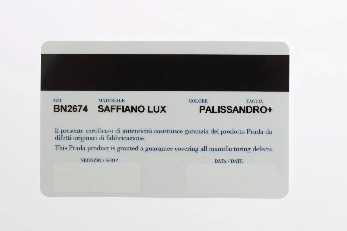 PRADA Saffiano Lux Bag BN2674 NZV F0QER00