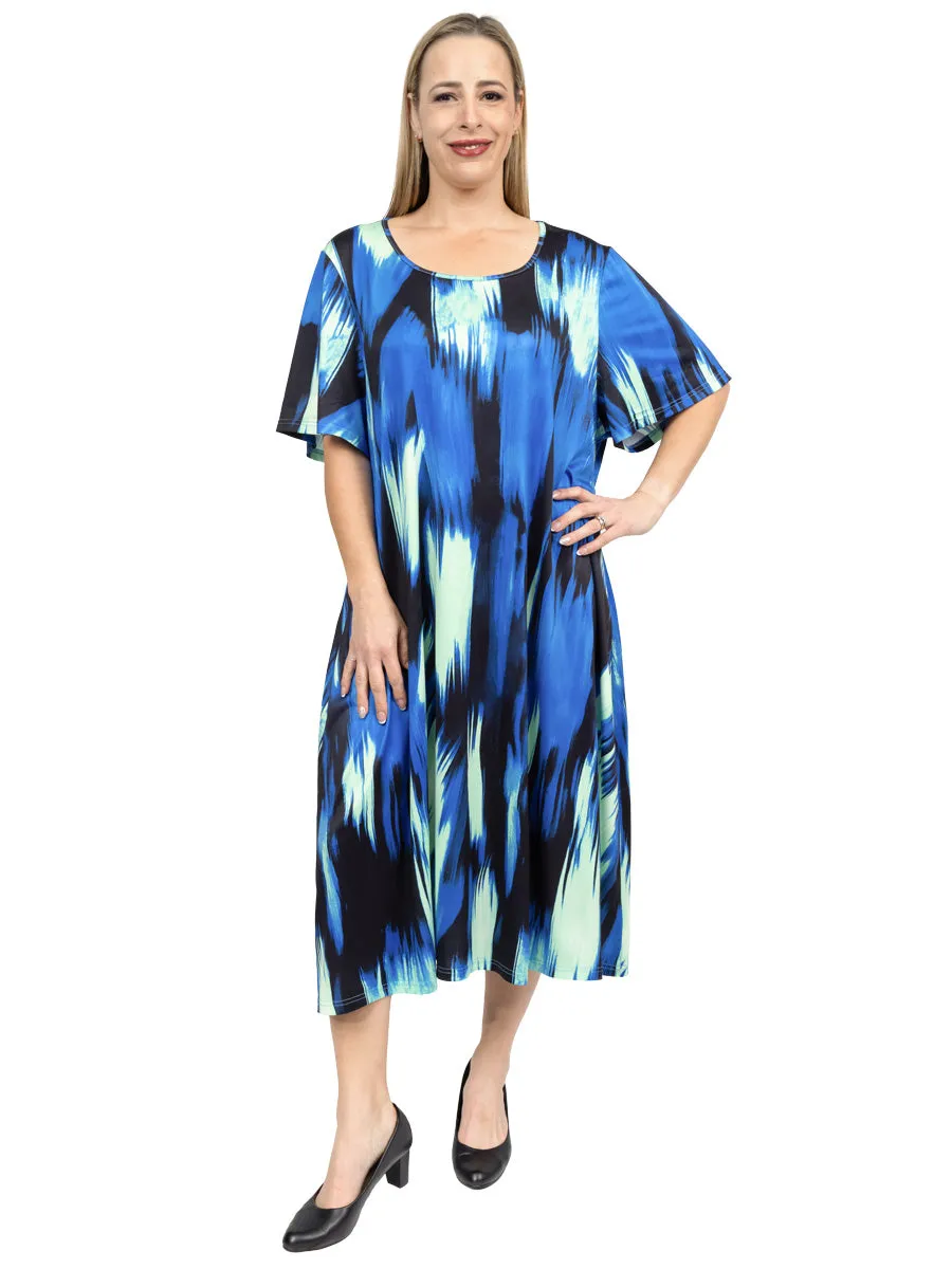 Presley Dress - Blue Print*