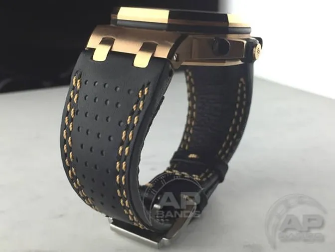 Prototipo Doppio Buco Grey Race Strap For Audemars Piguet Royal Oak Offshore Newer Case