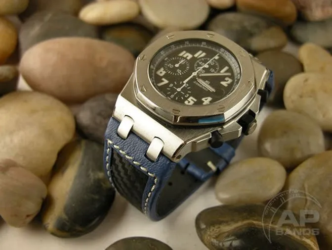 Prototipo Extreme Blue Carbon Strap For Audemars Piguet Royal Oak Offshore